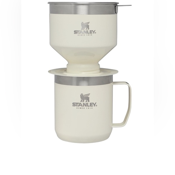 Stanley 12oz The Perfect-Brew Pour Over Set Cream Gloss: Stainless Steel NIB - Picture 3 of 5